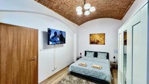 Posteľ alebo postele v izbe v ubytovaní Residence Dobrovskeho 30