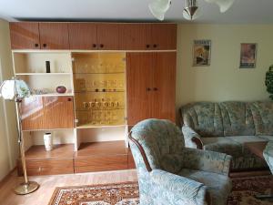Χώρος καθιστικού στο Ferienhaus Uckermark