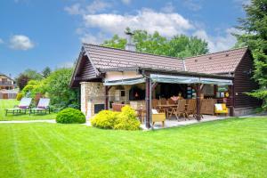 Zahrada ubytování Chalet Senec