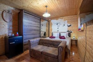 Kuchyň nebo kuchyňský kout v ubytování Chalet Senec
