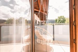 Balkón nebo terasa v ubytování casa wii