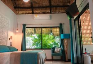 Posezení v ubytování LA QUEBRADA ECO LODGE Hotel Boutique