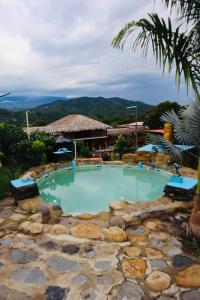 Bazén v ubytování Eco Hotel Campestre Atlantis San Joaquín La Mesa nebo v jeho okolí