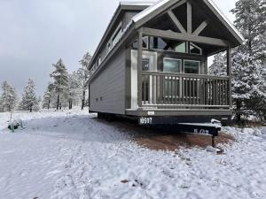 Cabins with a Mountain view 4A v zimě