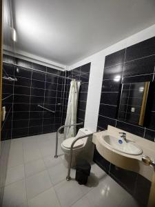 Koupelna v ubytování Hotel Estambul
