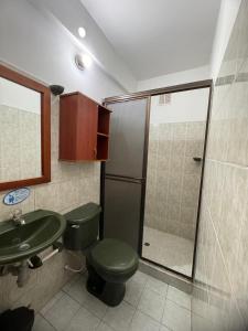 Koupelna v ubytování Hotel Estambul