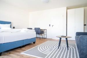 Ένα ή περισσότερα κρεβάτια σε δωμάτιο στο Johouse Zingst Johouse Zimmer 21