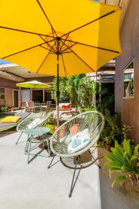 Patio nebo venkovní prostory v ubytování Bixby Beauty 50s Mod Long Beach
