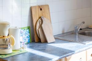 Η κουζίνα ή μικρή κουζίνα στο Petite maison plage 5min en voiture +16 φωτογραφίες