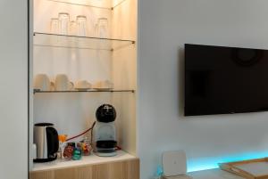 Kuchyň nebo kuchyňský kout v ubytování Appartement en front de mer