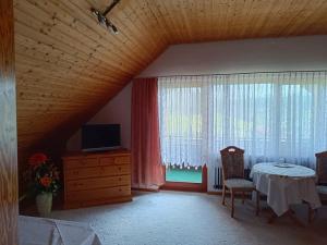 TV a/nebo společenská místnost v ubytování Auerhahn Bed and Breakfast - Black Forest - Waldhotel