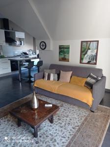 Kuchyň nebo kuchyňský kout v ubytování Agréable appartement t2 à St leu