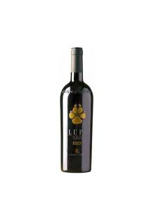 a bottle of black wine with yellow flowers on it at Downtown luxury segment in Braşov