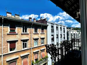 a view of a building from a window at La Teresiana apartment in Trieste