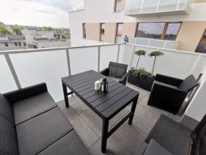 Balkón alebo terasa v ubytovaní Smart Apartament Grunwaldzka 240