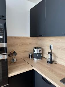 Kuchyň nebo kuchyňský kout v ubytování Modern Central Apartment