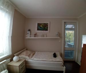 Posteľ alebo postele v izbe v ubytovaní apartmán Lhota u Lysic 55