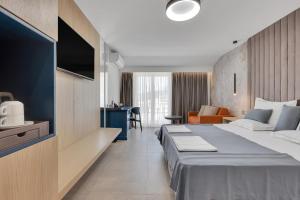 Posteľ alebo postele v izbe v ubytovaní Hotel Laurentum