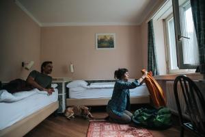 Voodi või voodid majutusasutuse Albergo Robiei toas