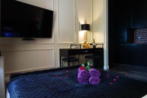 Posteľ alebo postele v izbe v ubytovaní Spa Bath Apartment