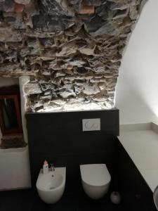 Koupelna v ubytování La casa sul fiume