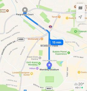 Un mapa de la mejora propuesta para el parque Wandney. en Gorgeous Flat 10 Min Walk to Stadium FREE parking, en Londres 13 fotos más