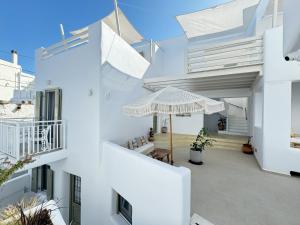 Balkón nebo terasa v ubytování Naxos Oceamo