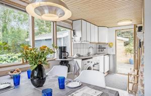 Η κουζίνα ή μικρή κουζίνα στο 3 Bedroom Pet Friendly Home In Hadsund