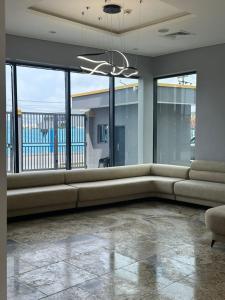 Χώρος καθιστικού στο Hotelinn Oniru
