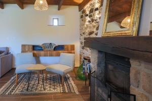 Posezení v ubytování Maison de vacances Kerkohann