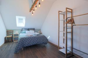 Postel nebo postele na pokoji v ubytování Maison de vacances Kerkohann