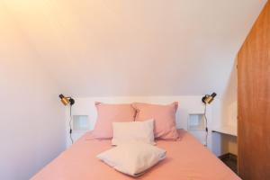 Postel nebo postele na pokoji v ubytování Maison de vacances Kerkohann