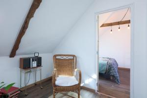Postel nebo postele na pokoji v ubytování Maison de vacances Kerkohann