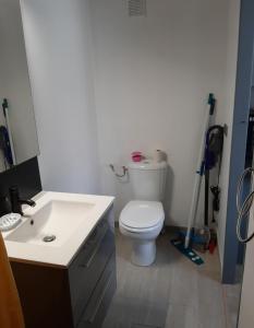 Koupelna v ubytování Studio de la crevette