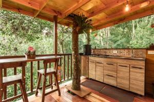 Balkón nebo terasa v ubytování Tominejo Ecolodge - Casas en los árboles