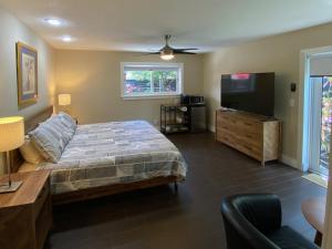 Μια τηλεόραση ή/και κέντρο ψυχαγωγίας στο Riverbank Guesthouse Wilton Manors +21 φωτογραφίες