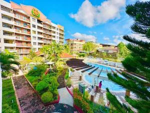 a view of the pool at a resort at Kelsey's Home Haven in Davao City