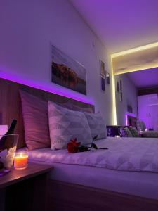 Ένα ή περισσότερα κρεβάτια σε δωμάτιο στο Post apartmani A-1