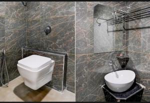 Koupelna v ubytování Hotel Shubham Inn Thaltej Ahmedabad