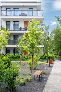 Κήπος έξω από το Pobierowo Baltic Apartments A30