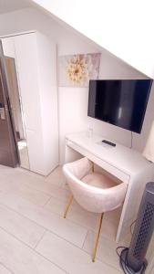 TV a/nebo společenská místnost v ubytování Hotel Luisenhof