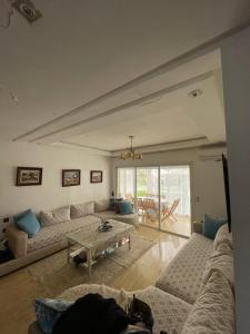 Χώρος καθιστικού στο Résidence miramar beach