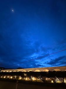 a night view of a building with a blue sky at Hotel Boutique Rebequet in Boquete +42 photos