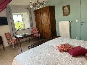 Postel nebo postele na pokoji v ubytování Chambre d'hotes "L'étable d'irène"