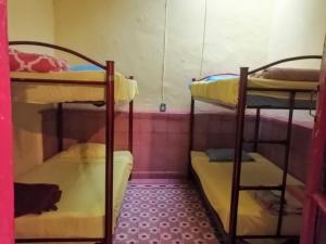 Postel nebo postele na pokoji v ubytování Hostalito Casa Alebrije