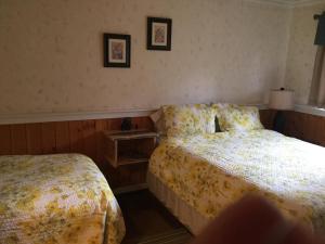 バルマウントにあるDream Catcher Innのベッド2台とナイトスタンドがあるホテルの部屋