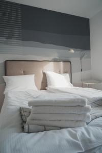 Posteľ alebo postele v izbe v ubytovaní Villa Monica Apartamenty