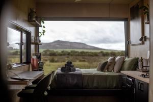 Ein allgemeiner Bergblick oder ein Berglick von der Ferienwohnung aus