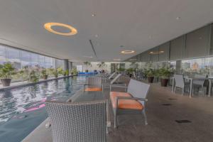 Swimmingpoolen hos eller tæt på Apt with Reforma View Pool and Jacuzzi