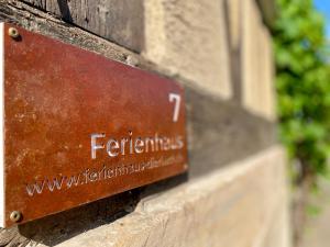Certifikát, hodnocení, plakát nebo jiný dokument vystavený v ubytování Auszeit - Historisches Ferienhaus in der Südpfalz